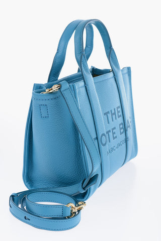 Borsa Tote in Pelle Martellata con Tracolla