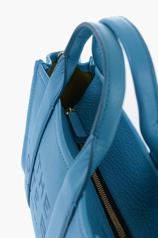 Borsa Tote in Pelle Martellata con Tracolla
