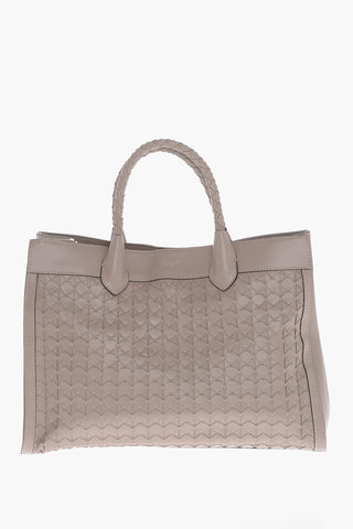 Borsa A Spalla In Pelle Intrecciata