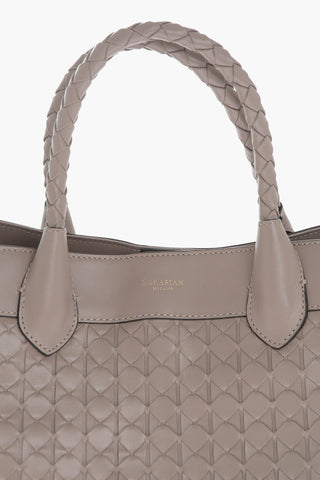 Borsa A Spalla In Pelle Intrecciata