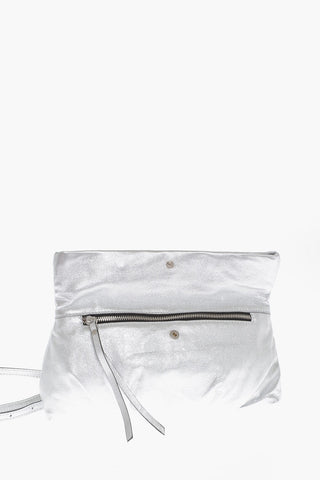 Pochette In Pelle Effetto Metallizzato