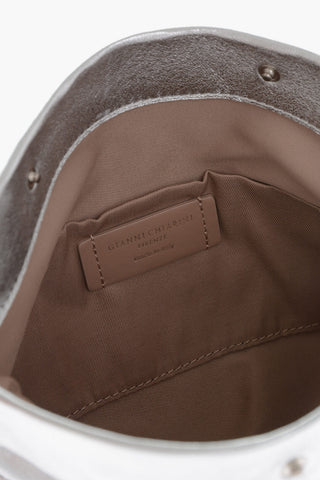 Pochette In Pelle Effetto Metallizzato