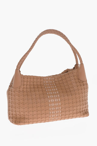 Braided Leather Shoulder Bag