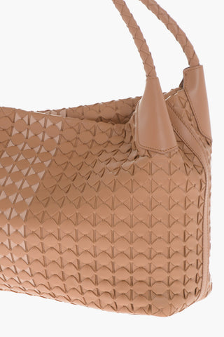 Braided Leather Shoulder Bag