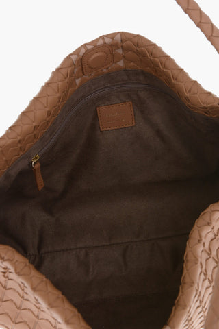 Borsa A Spalla In Pelle Intrecciata