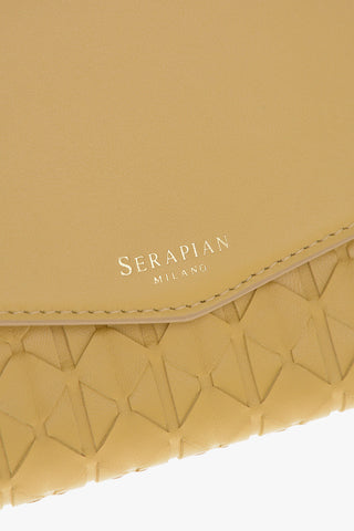Braided Leather Clutch With Removable Shoulder Strap