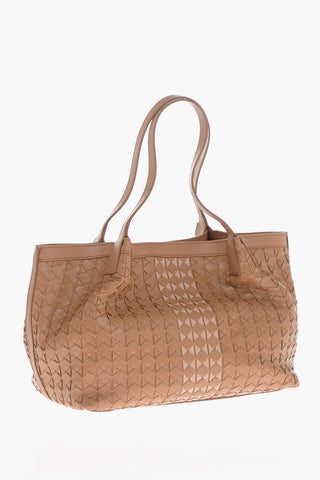 Borsa A Spalla In Pelle Intrecciata