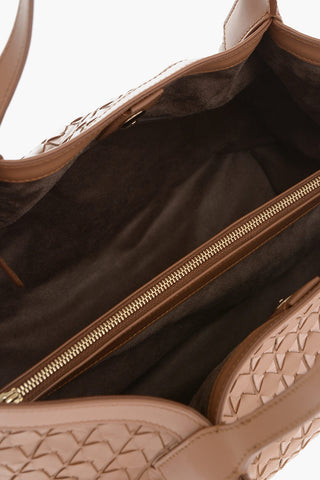 Borsa A Spalla In Pelle Intrecciata