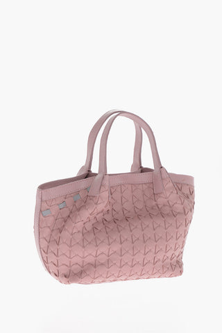 Borsa A Mano In Pelle Intrecciata