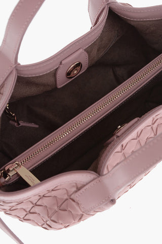 Borsa A Mano In Pelle Intrecciata