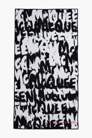 Graffiti Motif Cotton Beach Towel