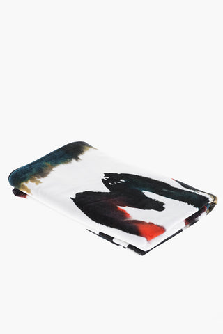 Logo Printed Cotton Beach Towel