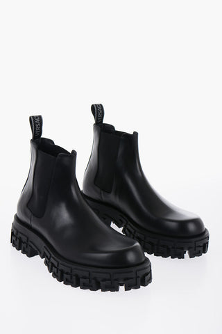 Leather Chelsea Boots With Trigreca Sole