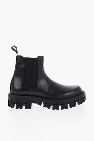 Leather Chelsea Boots With Trigreca Sole