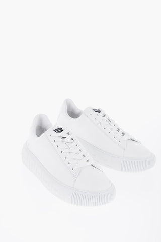 Leather Low-Top Sneakers With trigreca Sole