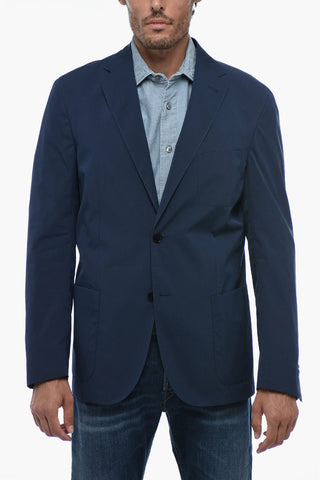 Unlined Blazer with Welt Pockets