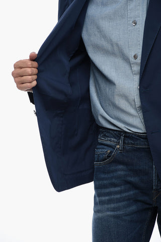 Unlined Blazer with Welt Pockets