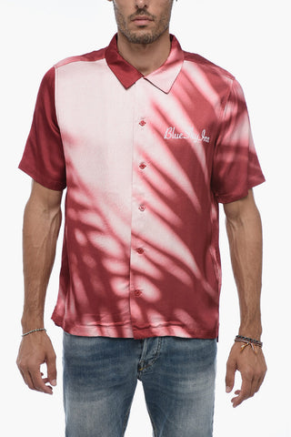 Camicia A Maniche Corte Con Stampa Tie-Dye
