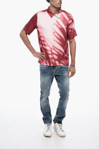 Camicia A Maniche Corte Con Stampa Tie-Dye