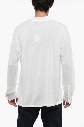 Linen Blend Long Sleeved Shirt
