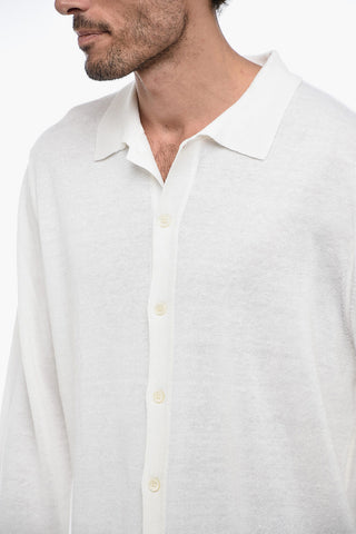 Linen Blend Long Sleeved Shirt