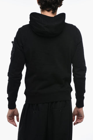 Brushed cotton Hoodie With Embossed Logo