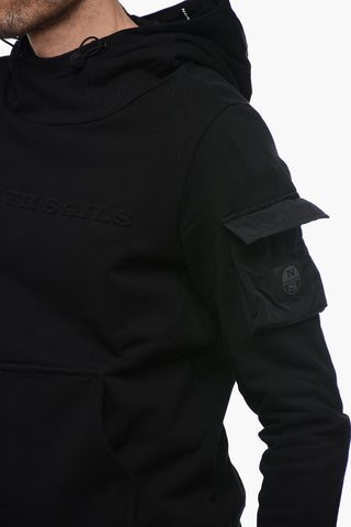 Brushed cotton Hoodie With Embossed Logo