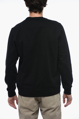 Crewneck Sweatshirt with Logo Patch