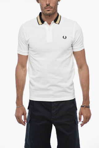 Piquet Cotton Polo with Embroidery