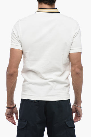 Piquet Cotton Polo with Embroidery