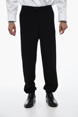 Tailored Jogger Pants with Elastic Hem