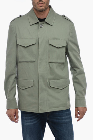 ID Utility Overshirt with Hidden Placket