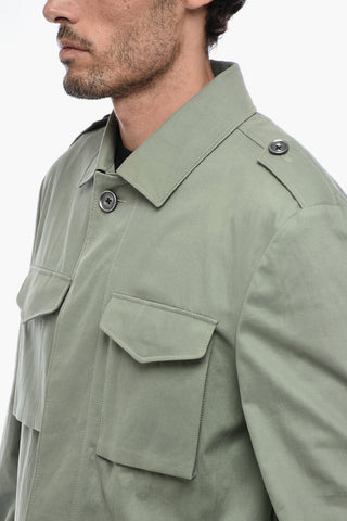 ID Utility Overshirt with Hidden Placket