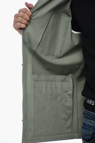 ID Utility Overshirt with Hidden Placket