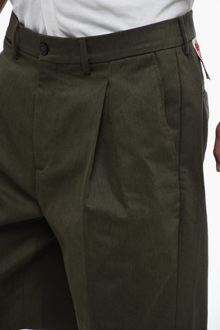 Pleated Chino Shorts