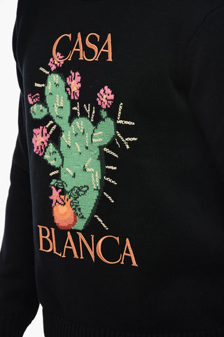Cotton CACTUS Embroidered Sweater