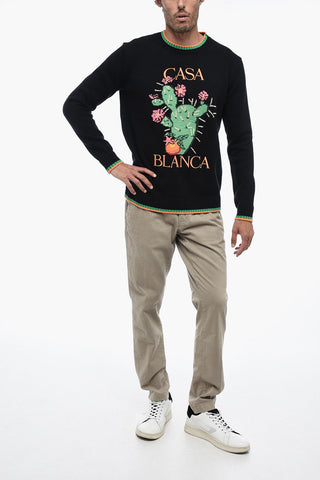 Cotton CACTUS Embroidered Sweater