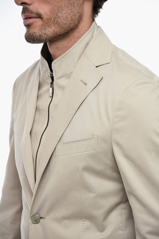 ID Cotton Blend Blazer with Removable Chest Piece