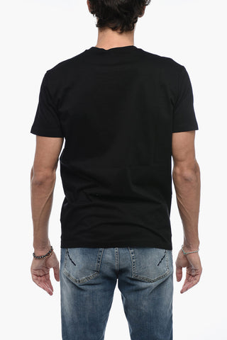 T-Shirt Girocollo con Stampa Logo