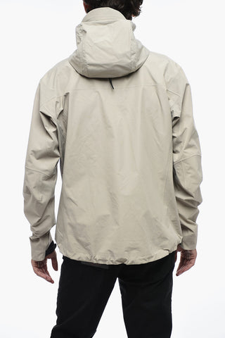 Hooded Lightweight Anorak with Front Zip
