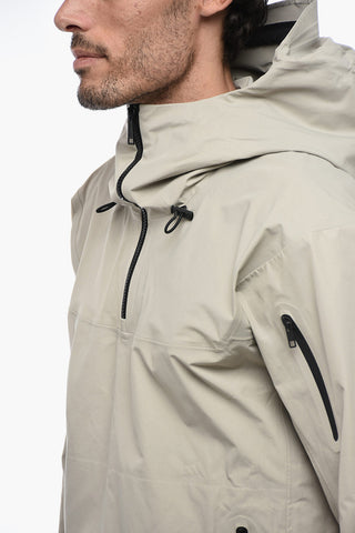 Hooded Lightweight Anorak with Front Zip