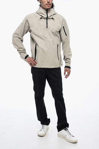 Hooded Lightweight Anorak with Front Zip