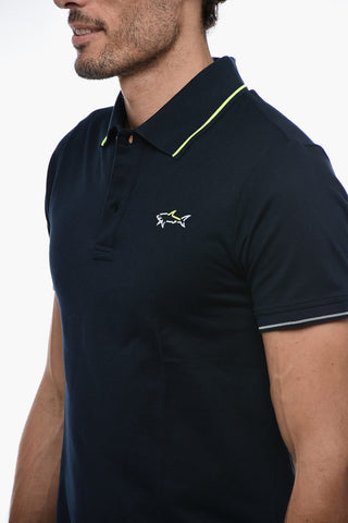 YACHTING Piquet Cotton Polo with Print