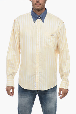 Striped Awning Button-Down Shirt