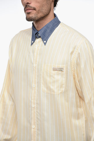 Striped Awning Button-Down Shirt