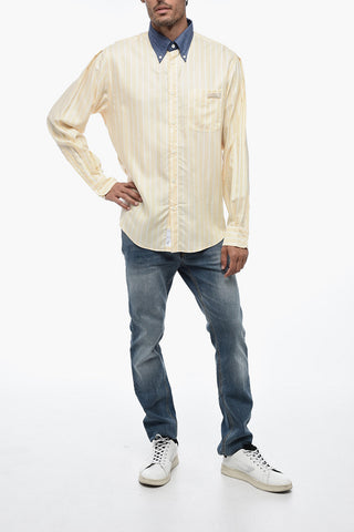 Striped Awning Button-Down Shirt