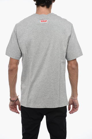 Crew Neck POPPY Cotton T-Shirt with Print