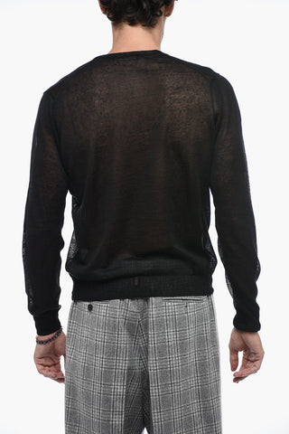 TREND V-Neck Linen Blend Pullover