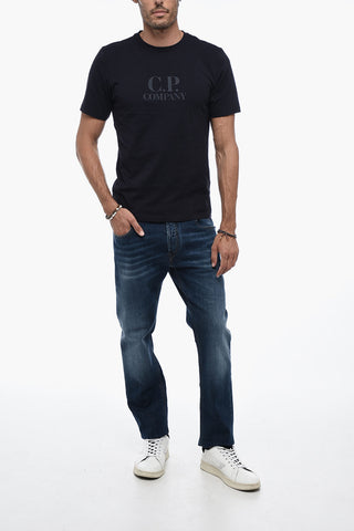 Jersey T-shirt with Logo Print