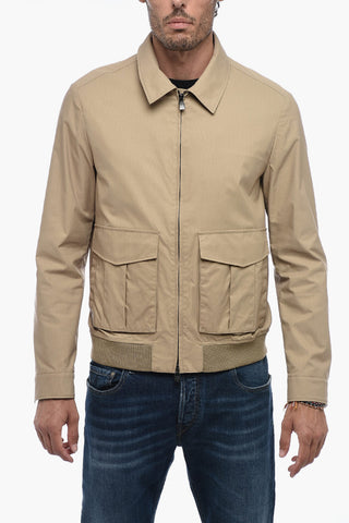 Zipped Overshirt with Flap Pockets